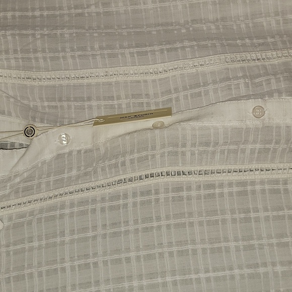 Max Studio White Button Down Shirt Relaxed Fit, short sleeve. NWT - Picture 8 of 8